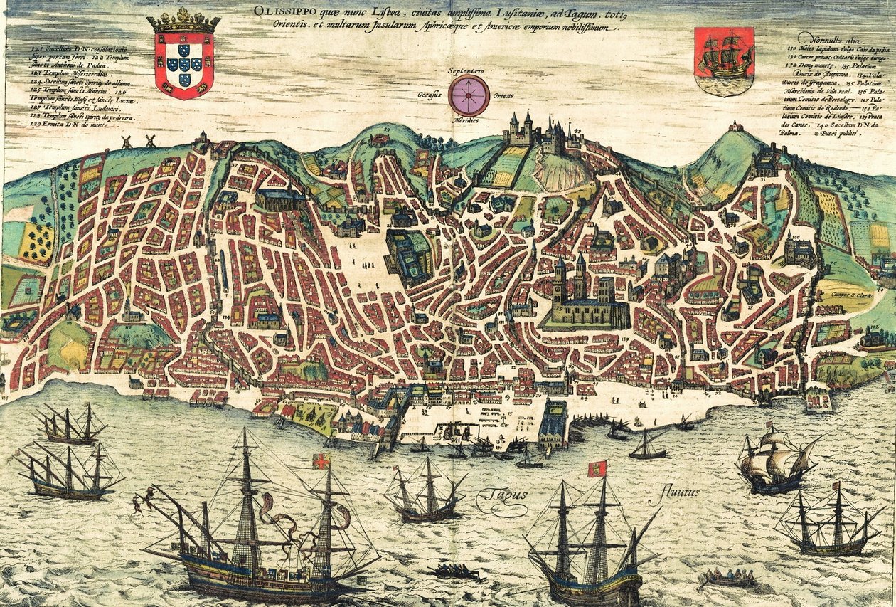 Portugali tekijältä Georg and Hogenberg Franz (1535 90) Braun