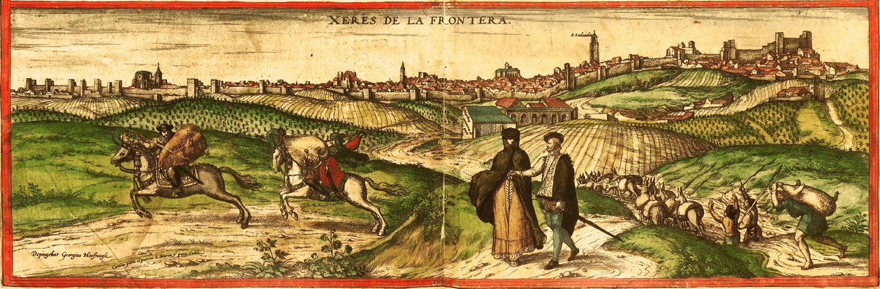 Espanja tekijältä Georg and Hogenberg Franz (1535 90) Braun