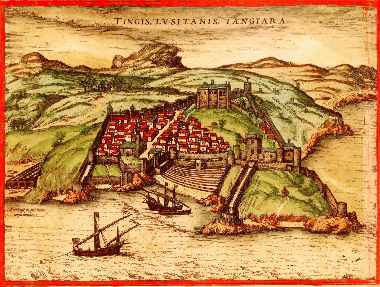 Tanger, Marokko tekijältä Georg and Hogenberg Franz (1535 90) Braun