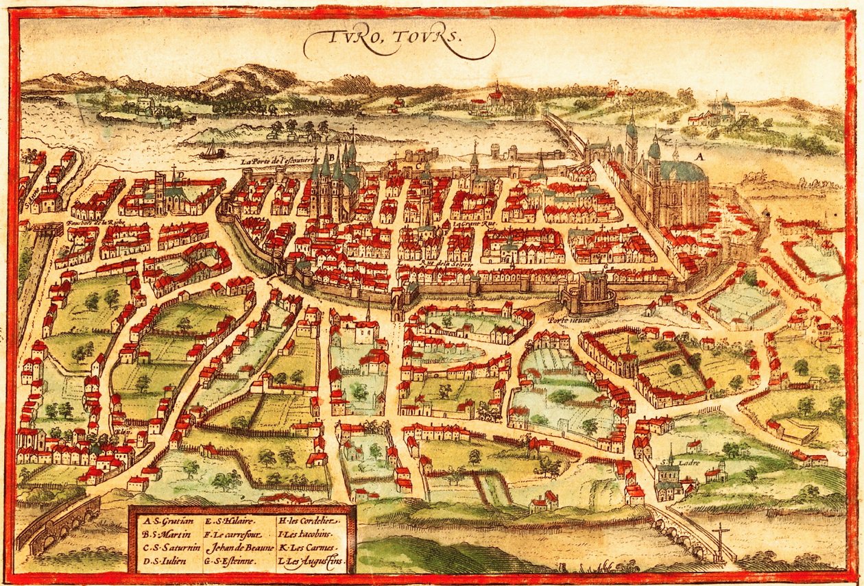 Toulon, Ranska tekijältä Georg and Hogenberg Franz (1535 90) Braun