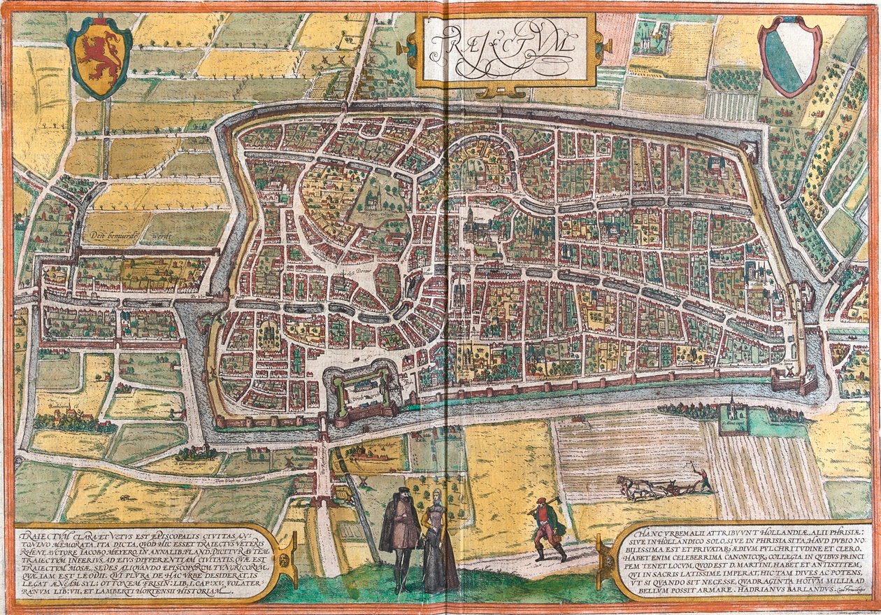 Utrecht, Alankomaat tekijältä Georg and Hogenberg Franz (1535 90) Braun