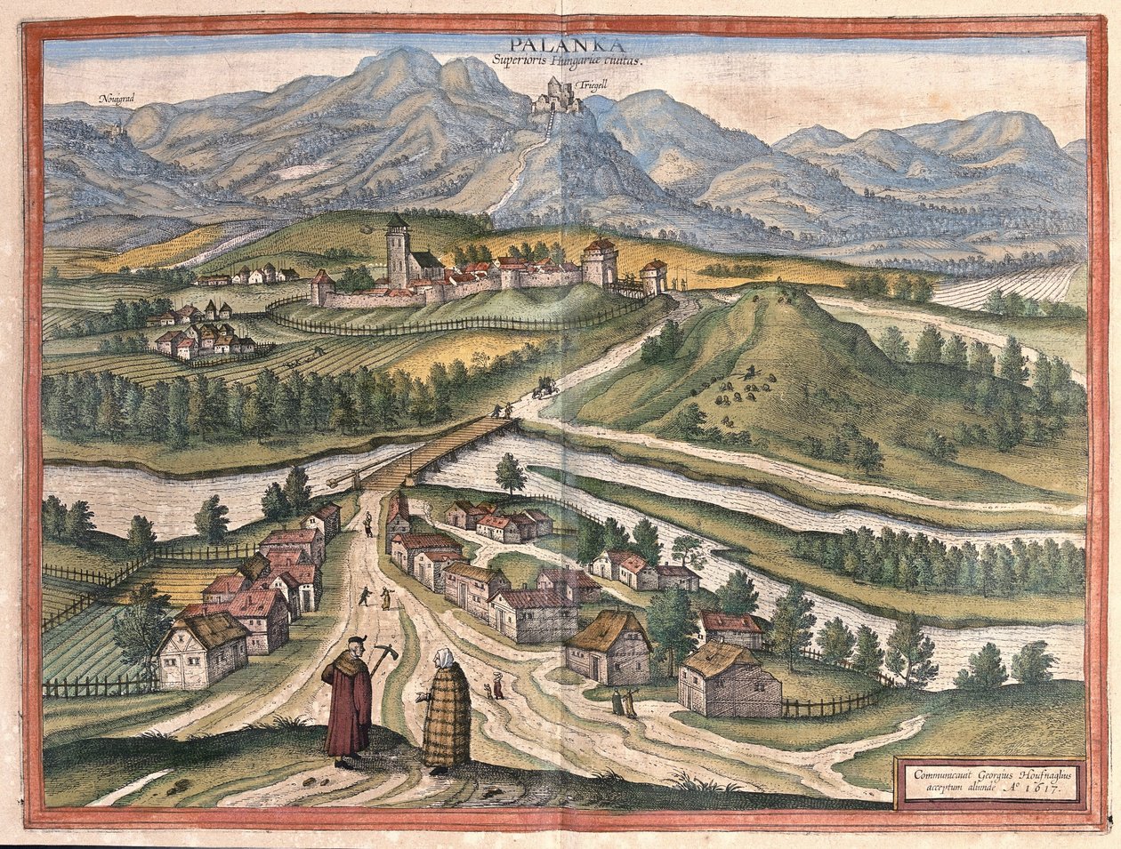 Dregelypalank, Unkari (kaiverrus tekijältä Georg Braun and Hogenberg Franz