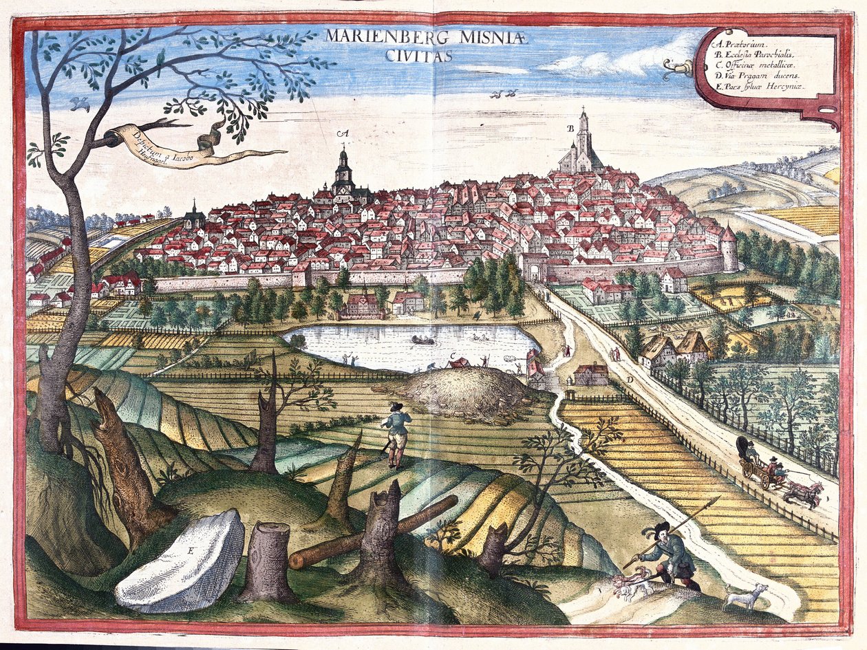 Marienberg, Saksi, Saksa (kaiverrus tekijältä Georg Braun and Hogenberg Franz