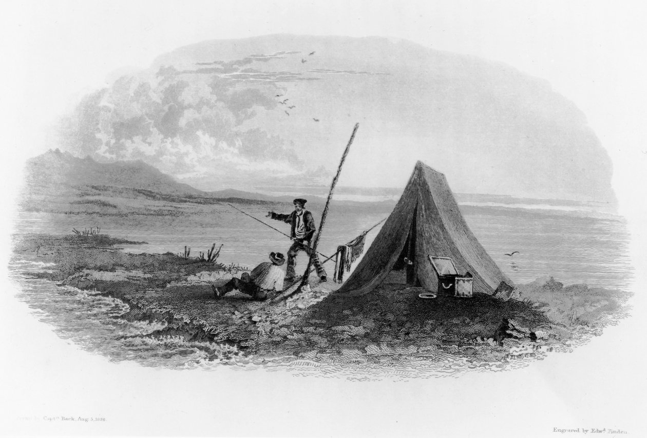 Mount Copleston Kalliovuorilla, 1826 tekijältä George Back