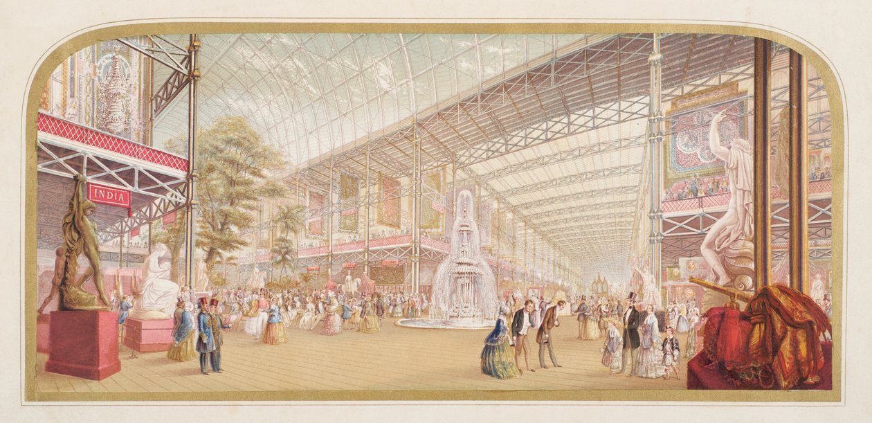 Näyttely Crystal Palacessa, 1851 tekijältä George Baxter