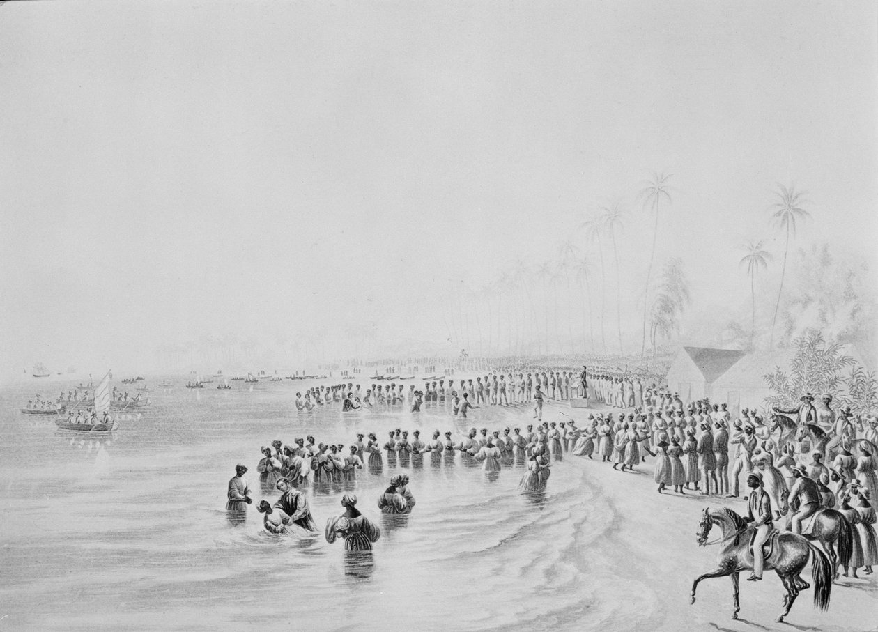 Kastetoimitus Jamaikalla, 1842 tekijältä George Baxter