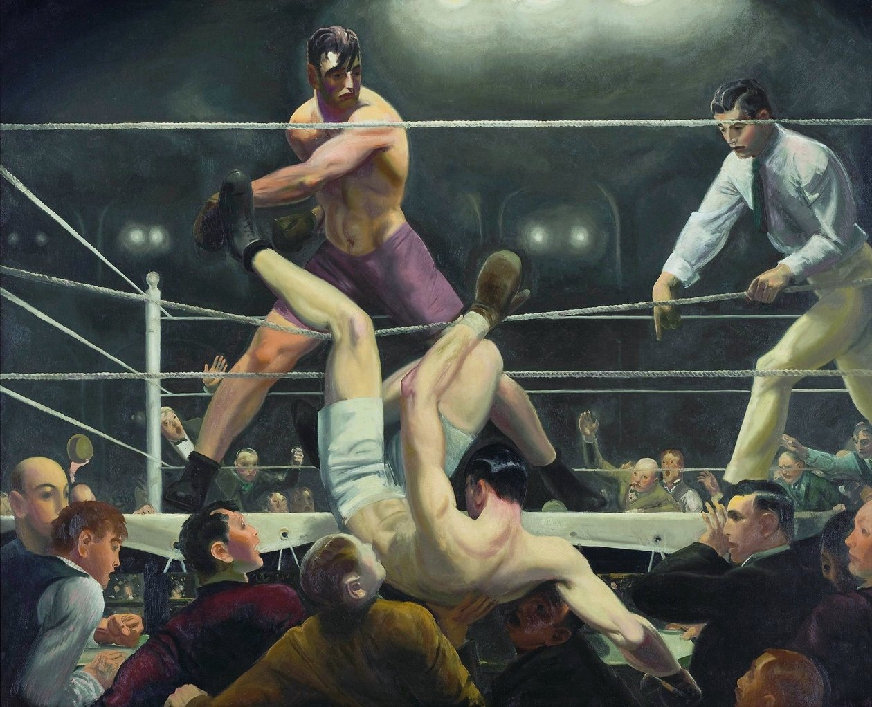 Dempsey ja Firpo tekijältä George Wesley Bellows