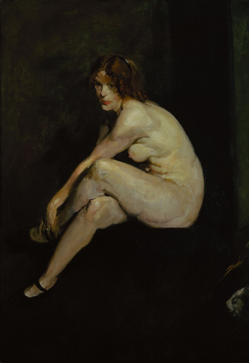 Alaston tyttö, neiti Leslie Hall tekijältä George Wesley Bellows
