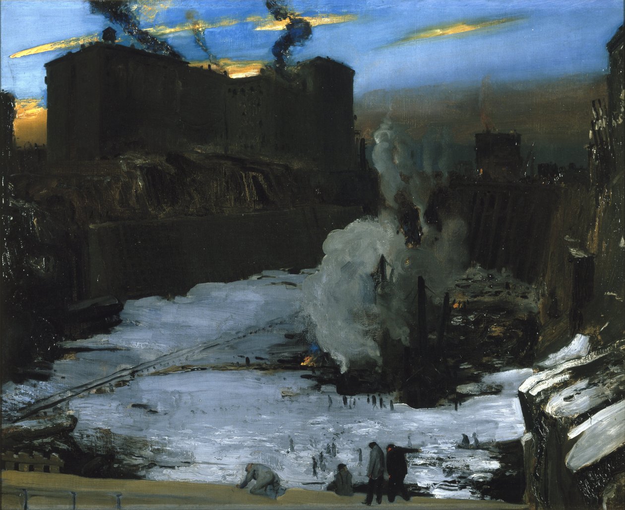 Pennsylvanian aseman kaivaukset tekijältä George Wesley Bellows