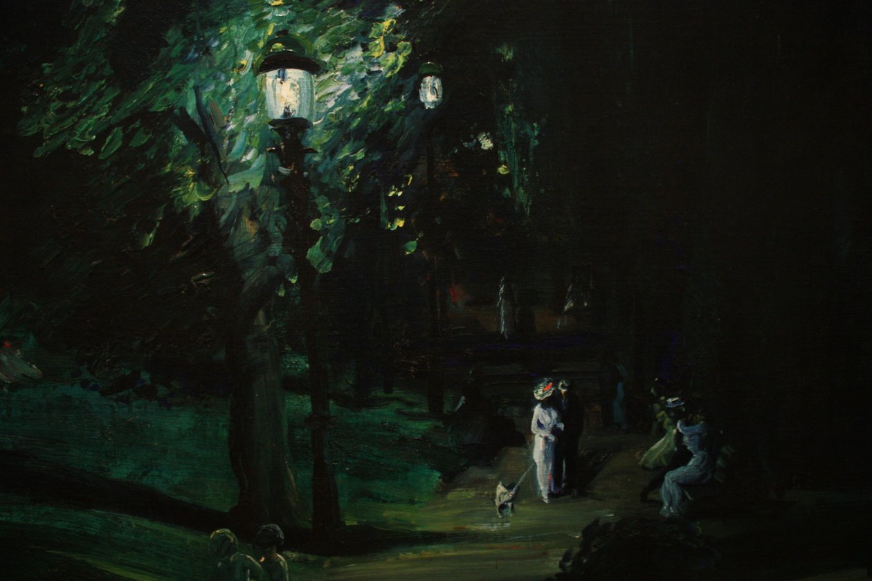 Kesäyö, Riverside Drive tekijältä George Wesley Bellows