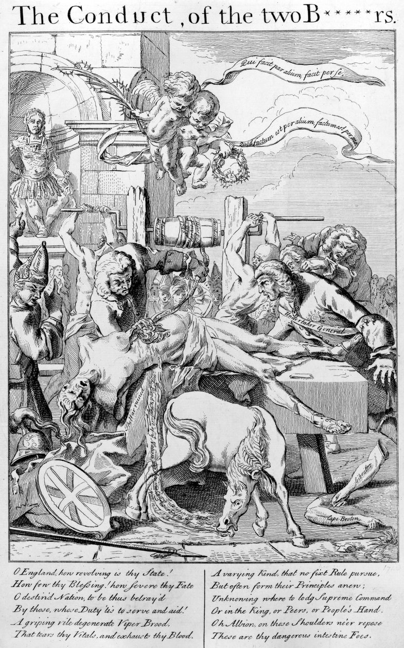 The Conduct of the Two B*****rs, 1749 tekijältä George Bickham