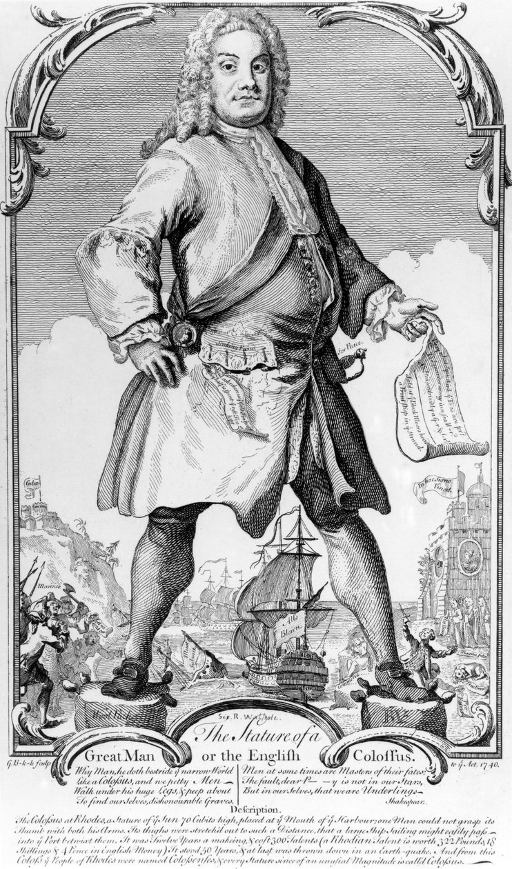 Suuren miehen muoto tai englantilainen kolossi, 1740 tekijältä George Bickham
