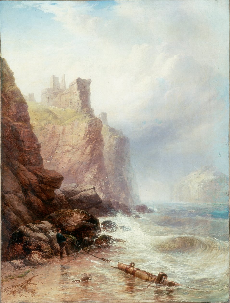 Tantallonin linna, 1872 tekijältä George Blackie Sticks