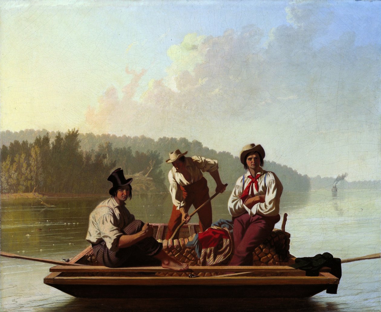 Veneilijät Missourissa tekijältä George Caleb Bingham