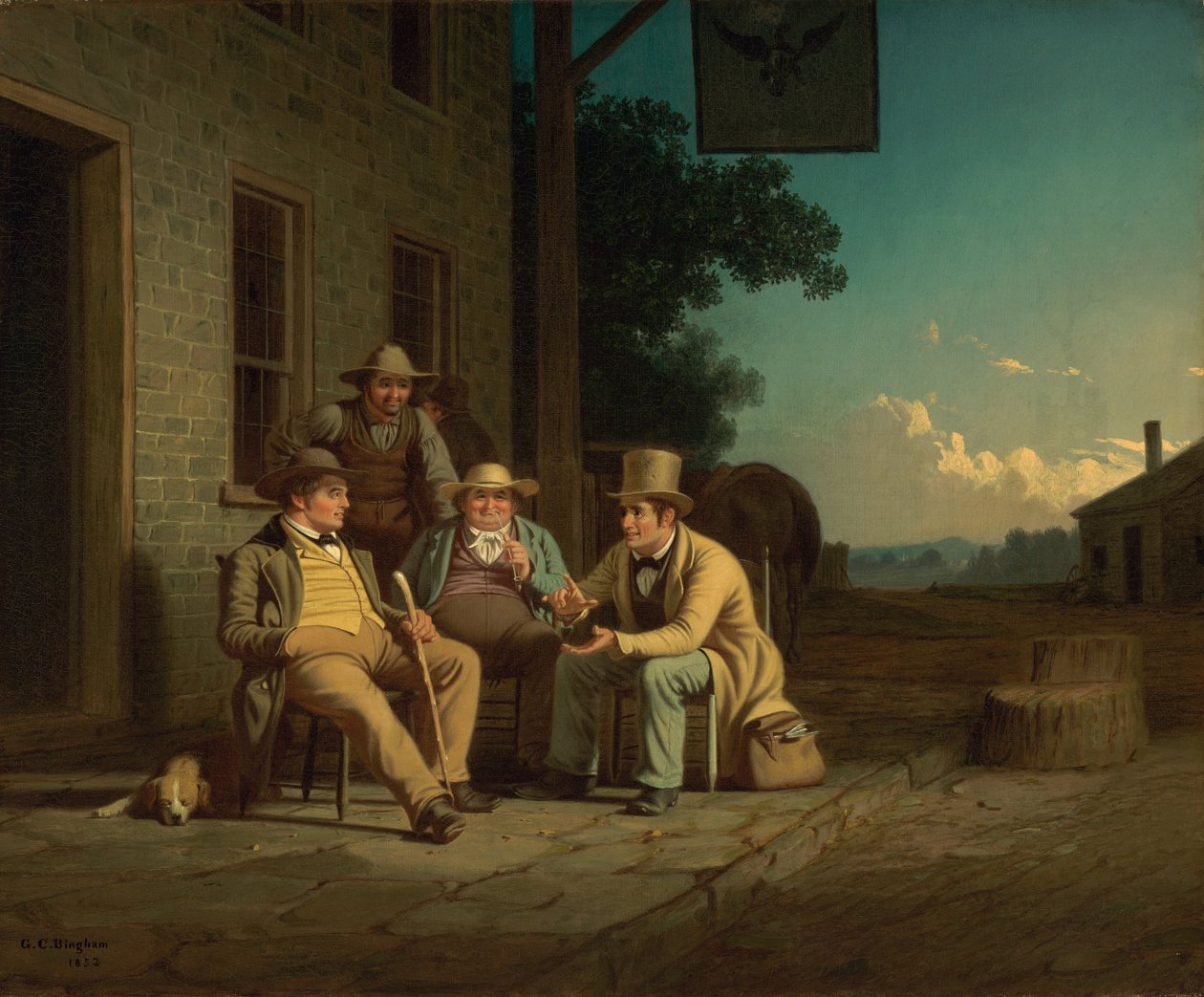 Canvassing äänestää tekijältä George Caleb Bingham