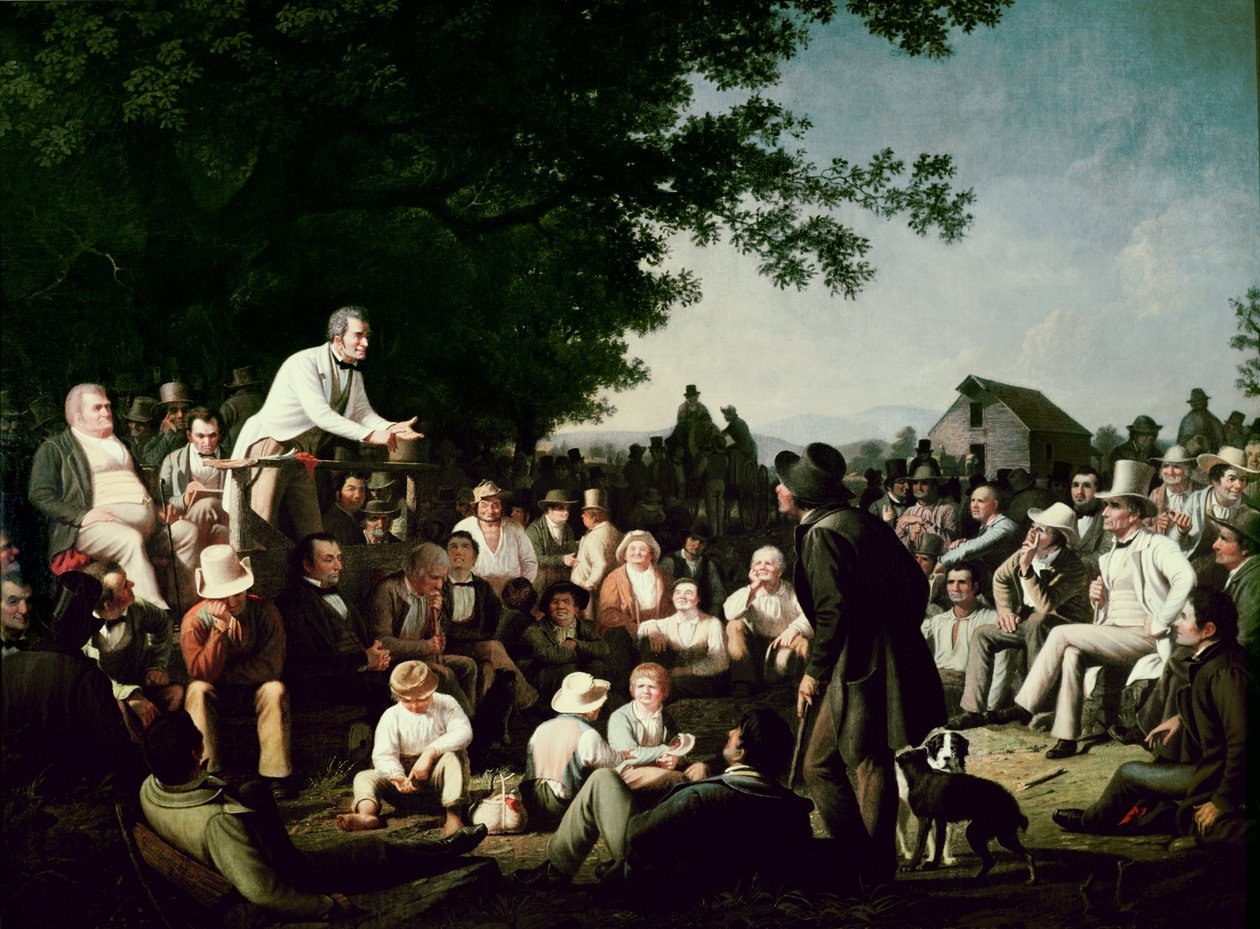 Stump puhuminen tekijältä George Caleb Bingham