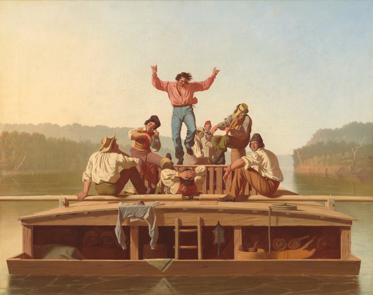 Hauskat asuntolaivamiehet tekijältä George Caleb Bingham