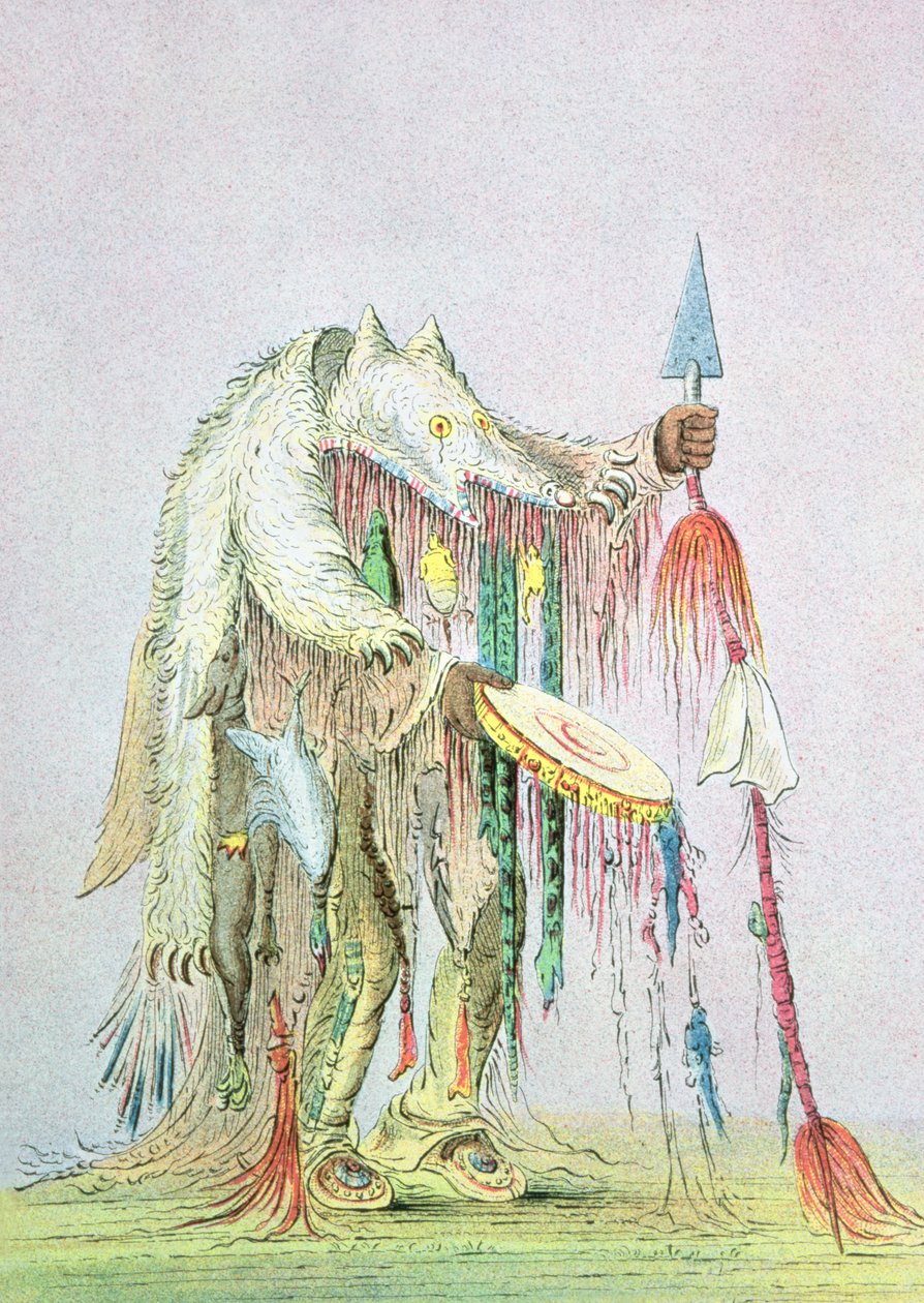 Blackfoot lääketieteen mies tekijältä George Catlin