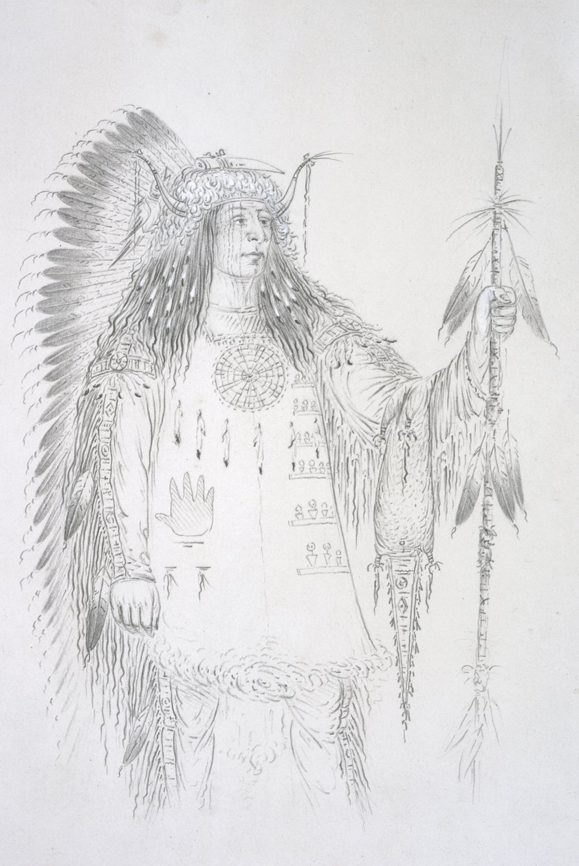 Mah-to-toh-pa (Neljä karhua) 1852 tekijältä George Catlin
