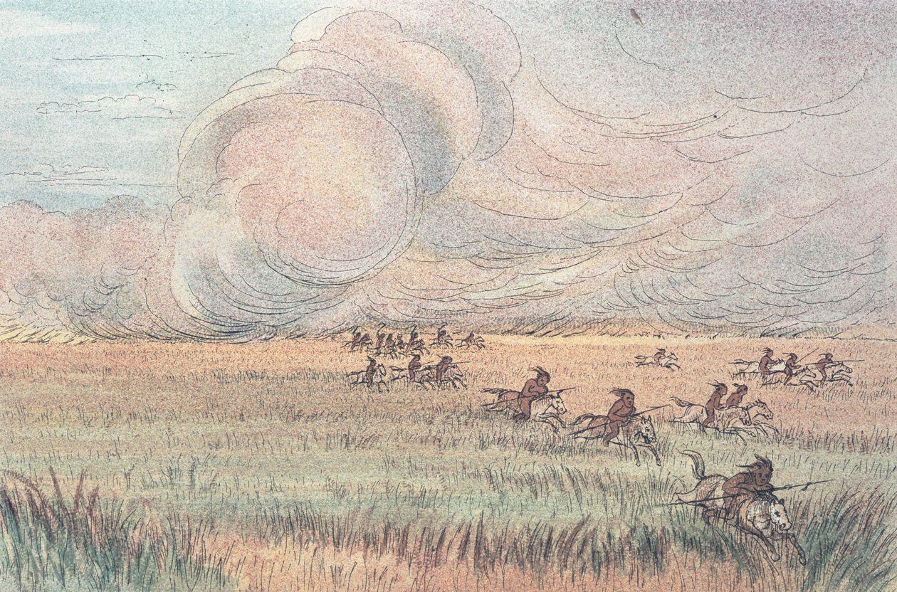 Missourin preeriapalo tekijältä George Catlin