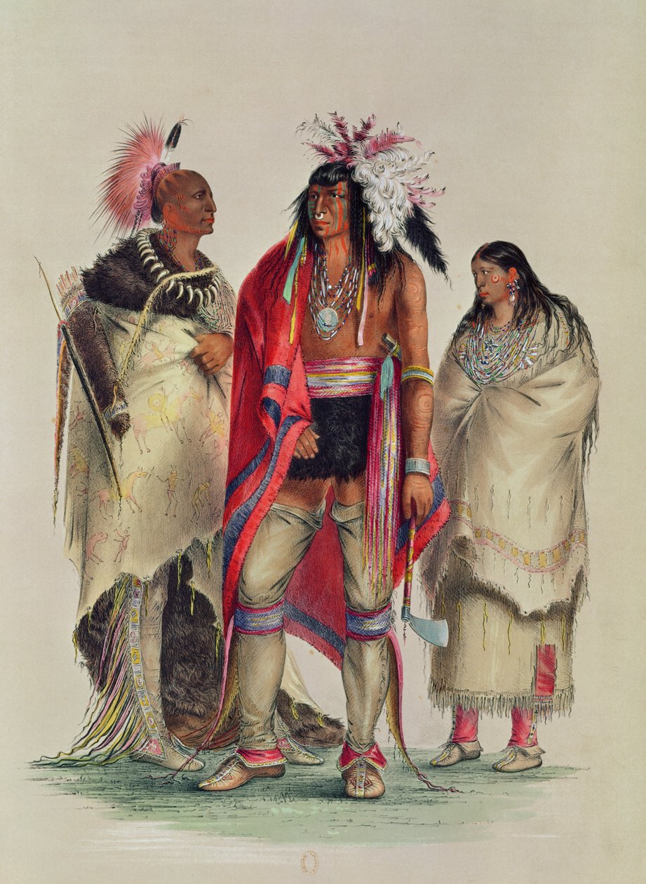 Pohjois-Amerikan intiaanit, n. 1832 tekijältä George Catlin