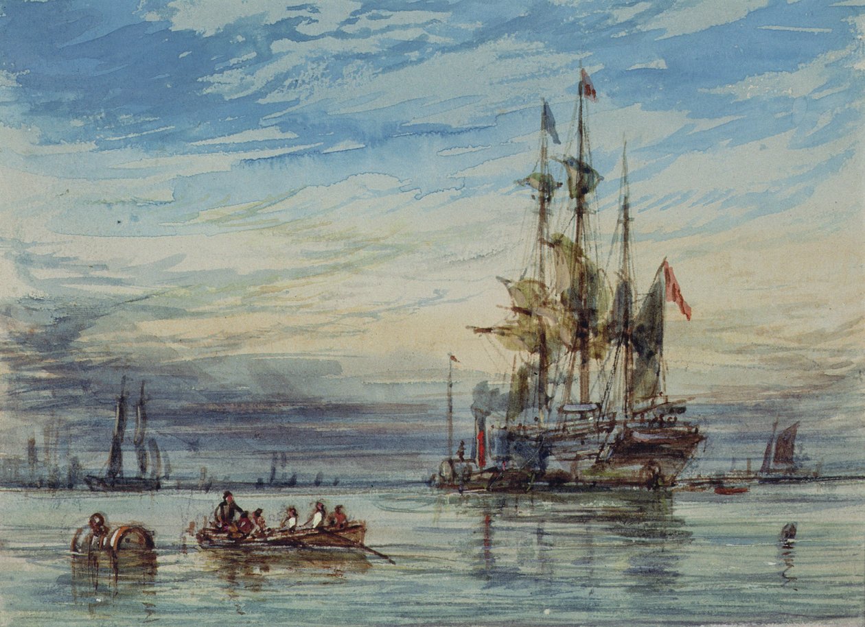 Merenkulku, 1800-luku tekijältä George the Elder Chambers