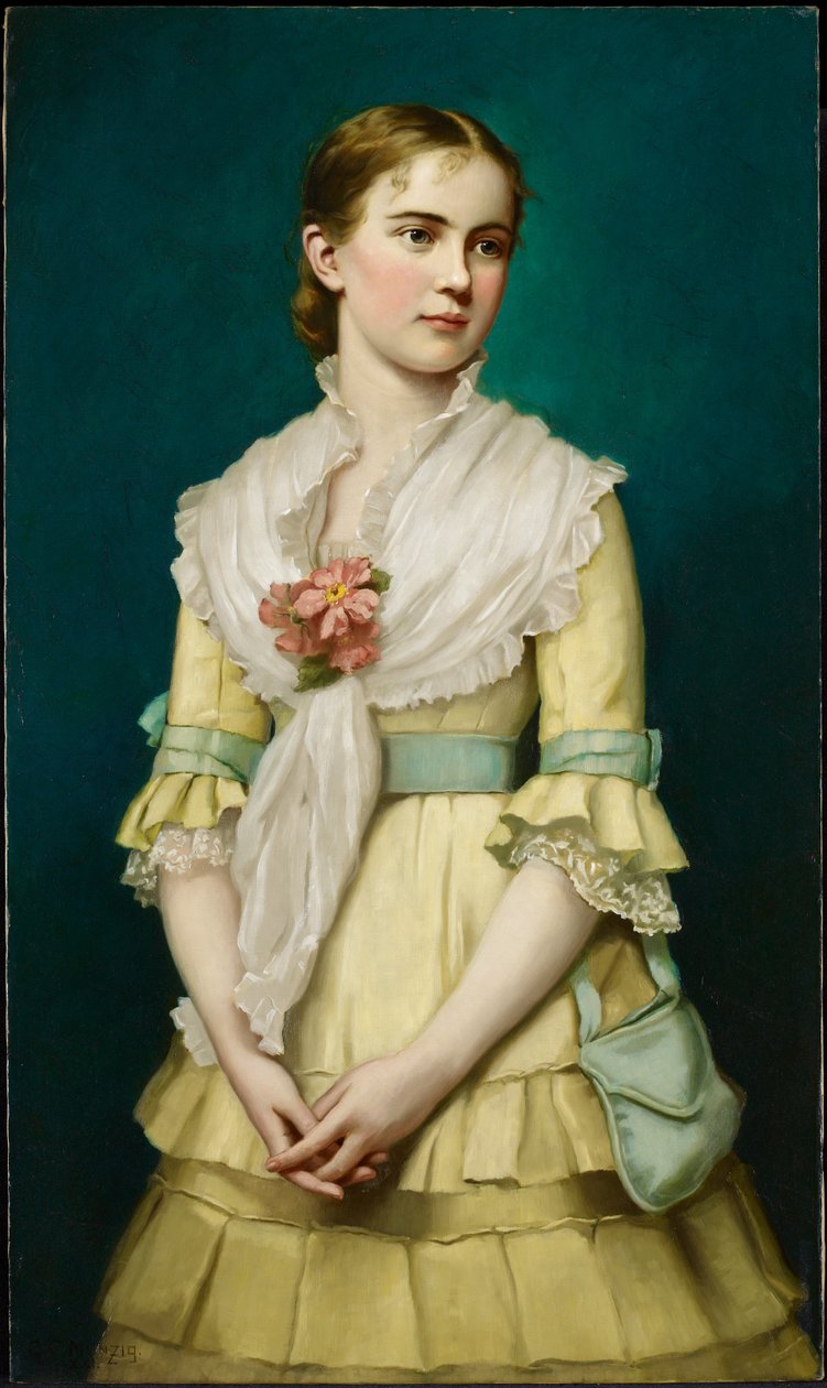 Nuoren tytön muotokuva, 1881 tekijältä George Chickering Munzig