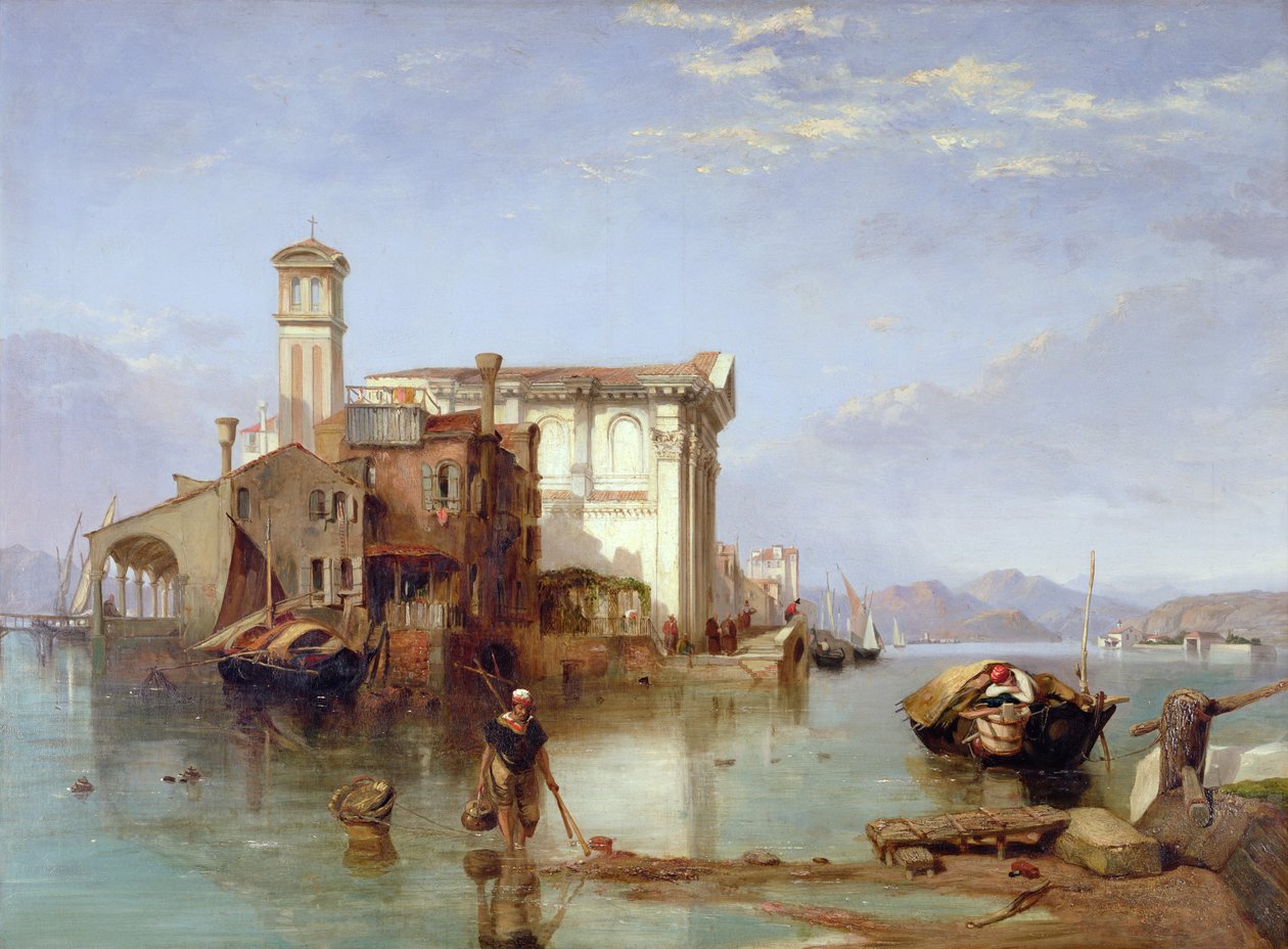 Näkymä Välimerelle, 1834-35 tekijältä George Clarkson Stanfield