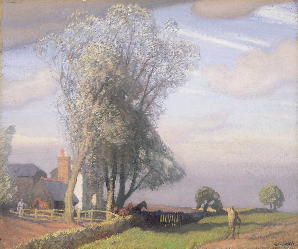 Pajupuun tila, noin 1928 tekijältä George Clausen