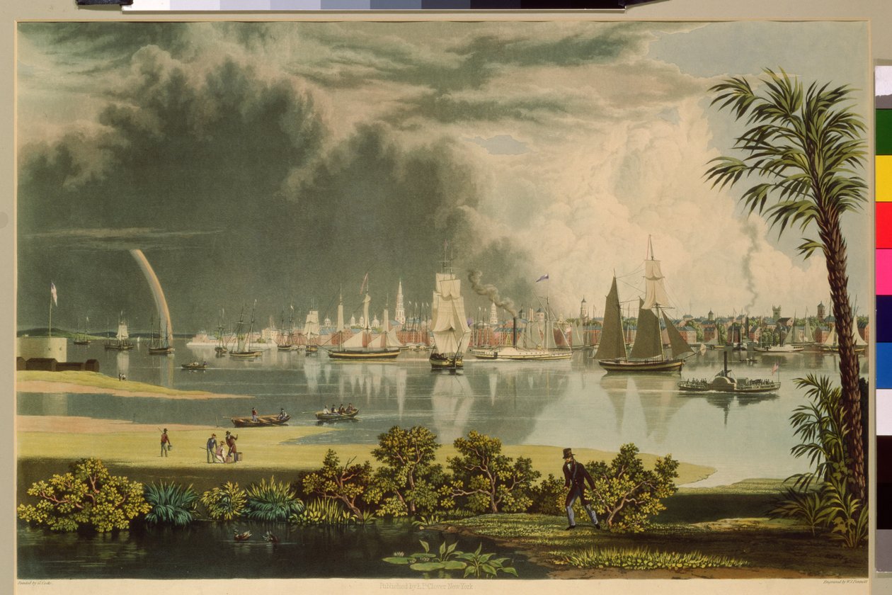 Charlestonin kaupunki, kaivertanut W.J. Bennett, 1838 tekijältä George Cooke
