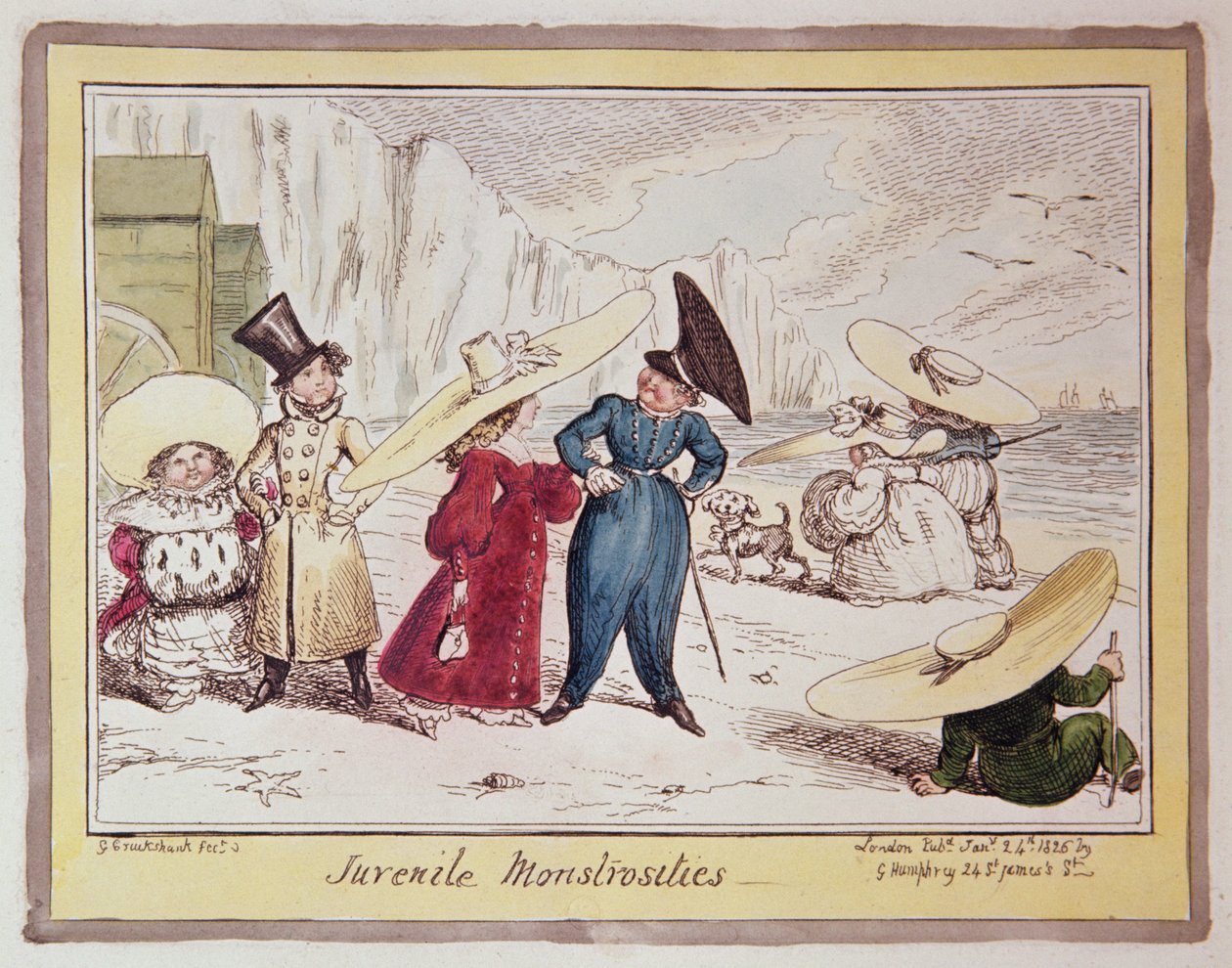 Juvenile Monstrosities, 1825 tekijältä George Cruikshank