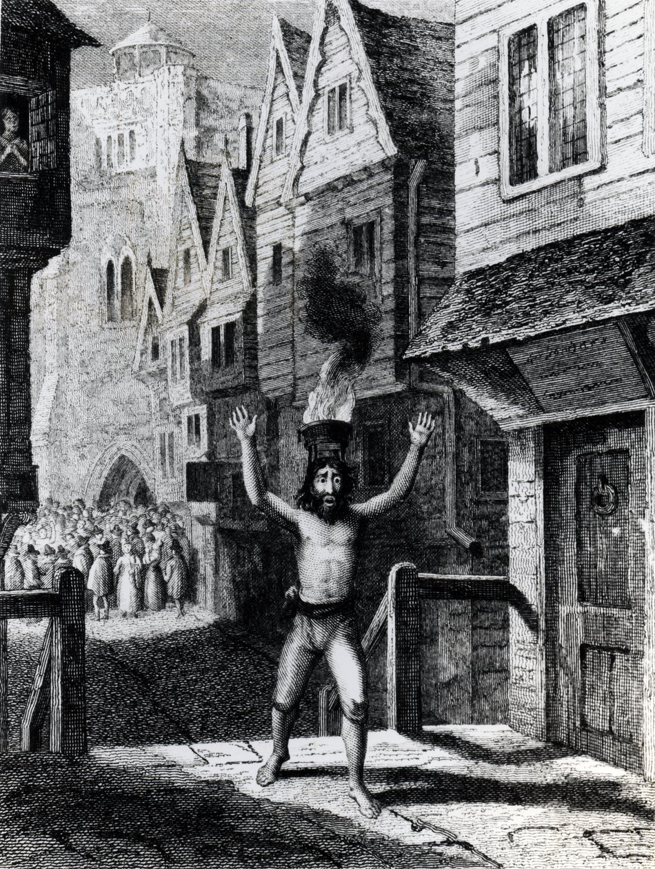 Solomon Eagle, kaiverrettu Davenport, julkaissut Thomas Tegg and Son, 1835 tekijältä George Cruikshank