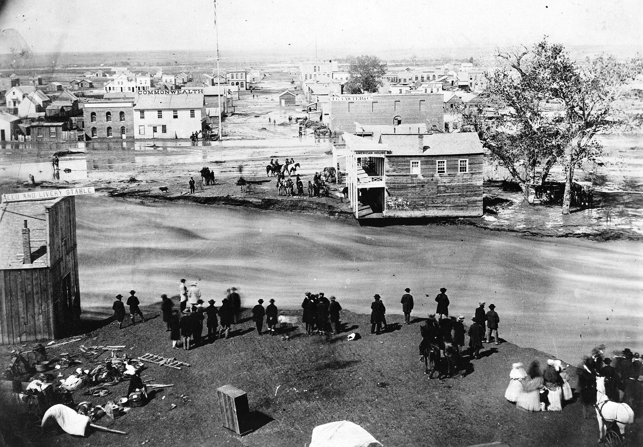 Suuri tulva, Denver, Colorado, 19. toukokuuta 1864 tekijältä George D. Wakely