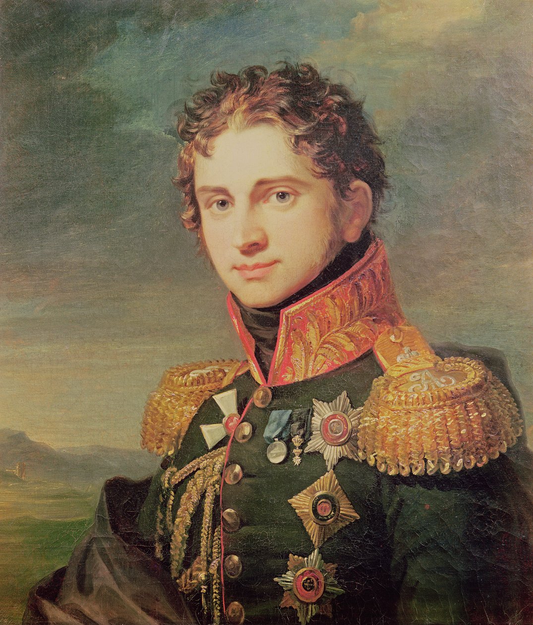 Pavel A. Stroganovin muotokuva ennen vuotta 1825 tekijältä George Dawe