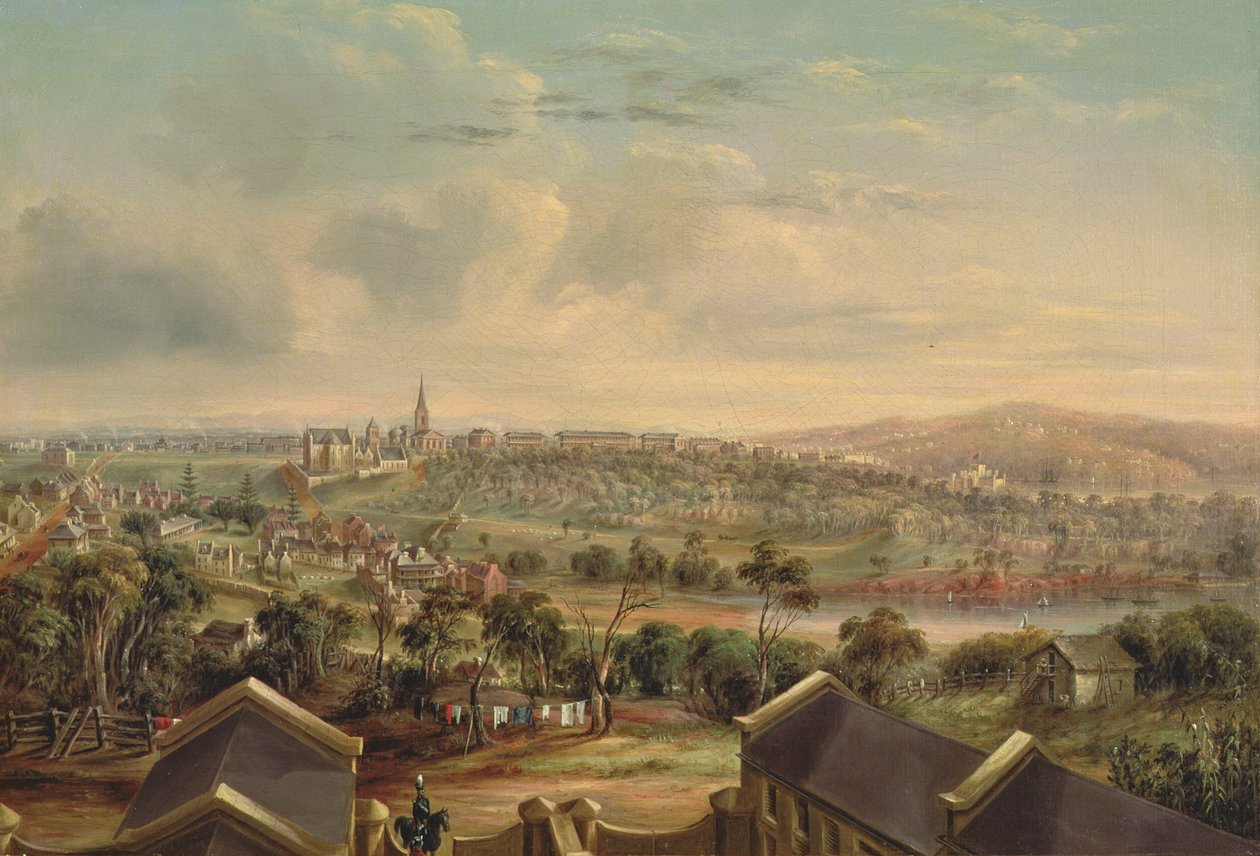 Sydney Woolloomooloosta, 1849 (lauta) tekijältä George Edward Peacock
