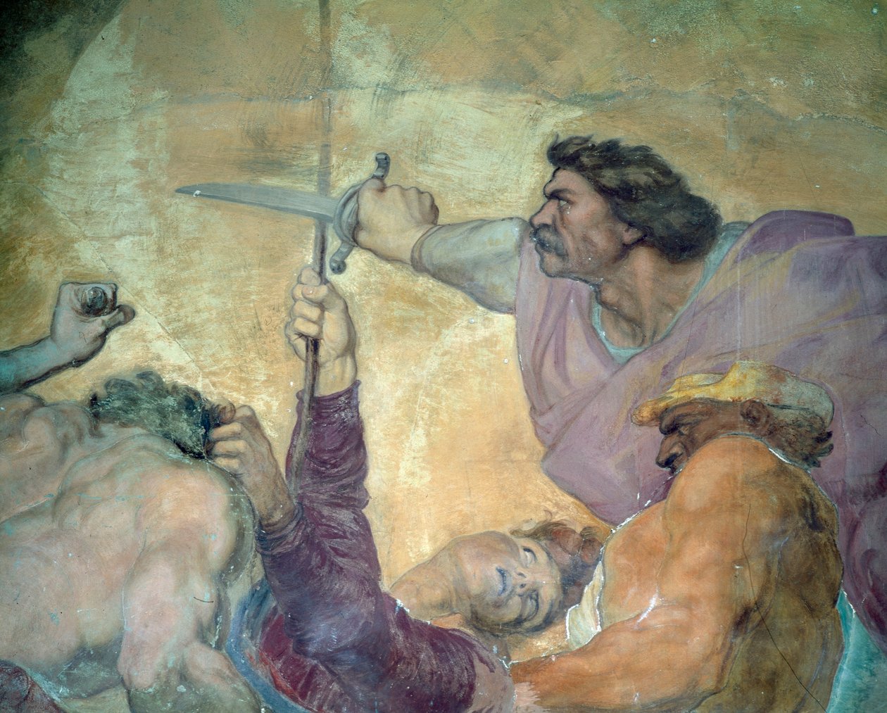Yksityiskohta lääkärin rangaistuksesta, Villa Medicea di Careggi -fresko tekijältä George Frederick Watts