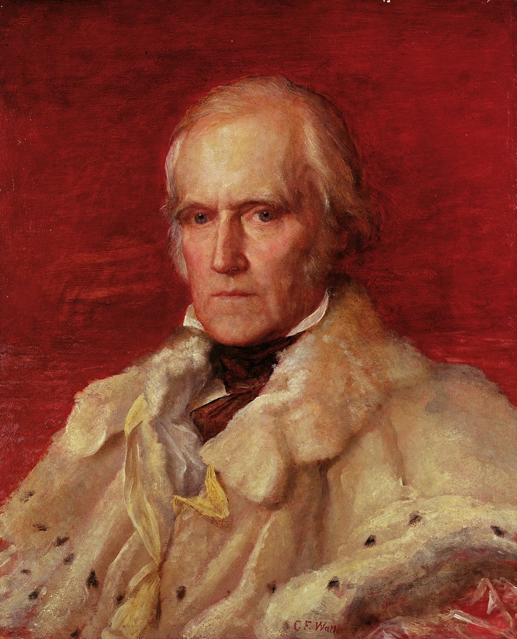 Stratford Canningin (1786-1880), varakreivi Stratford de Redcliffen (1856-7) muotokuva tekijältä George Frederick Watts
