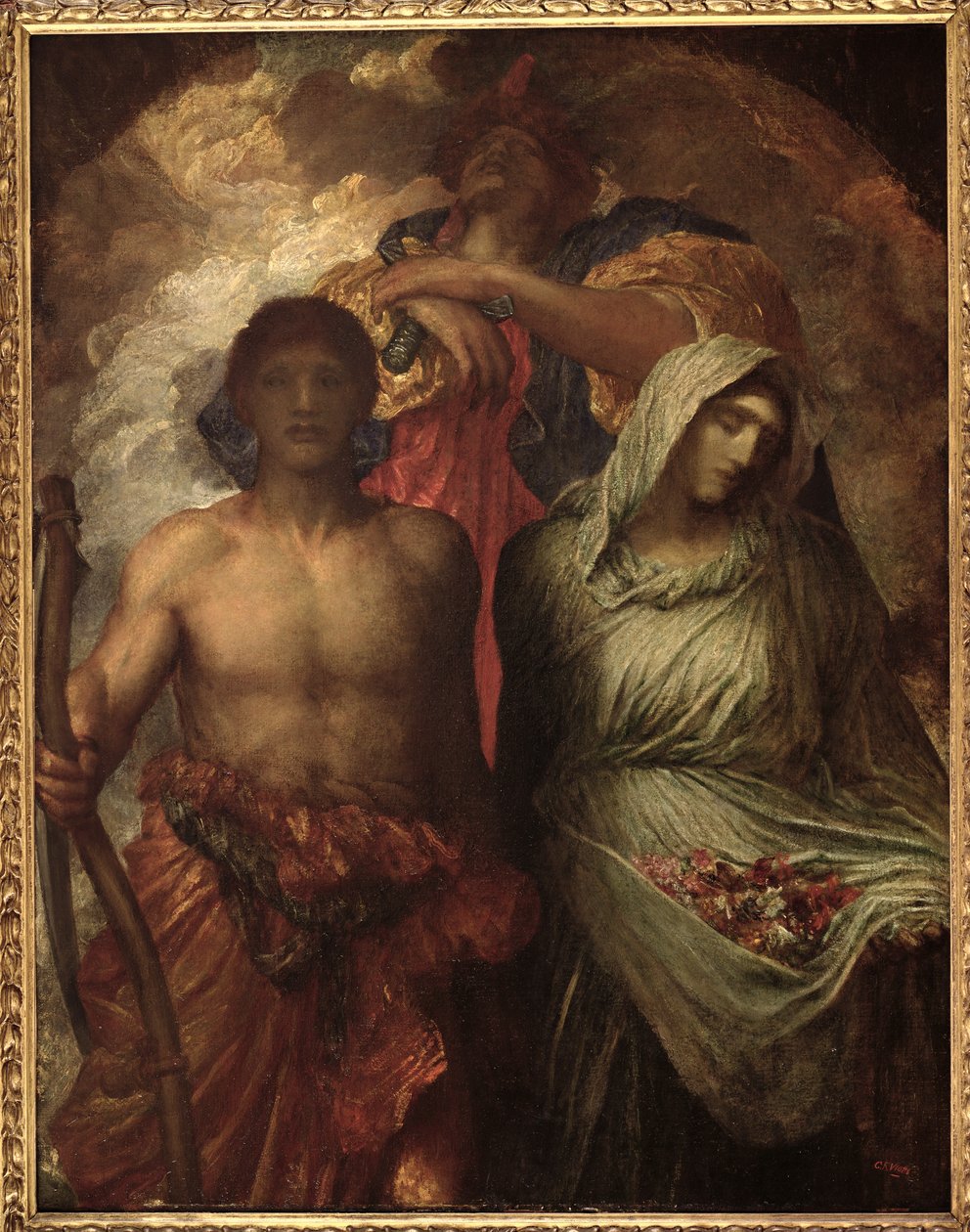 Aika, kuolema ja tuomio, n. 1895 tekijältä George Frederick Watts