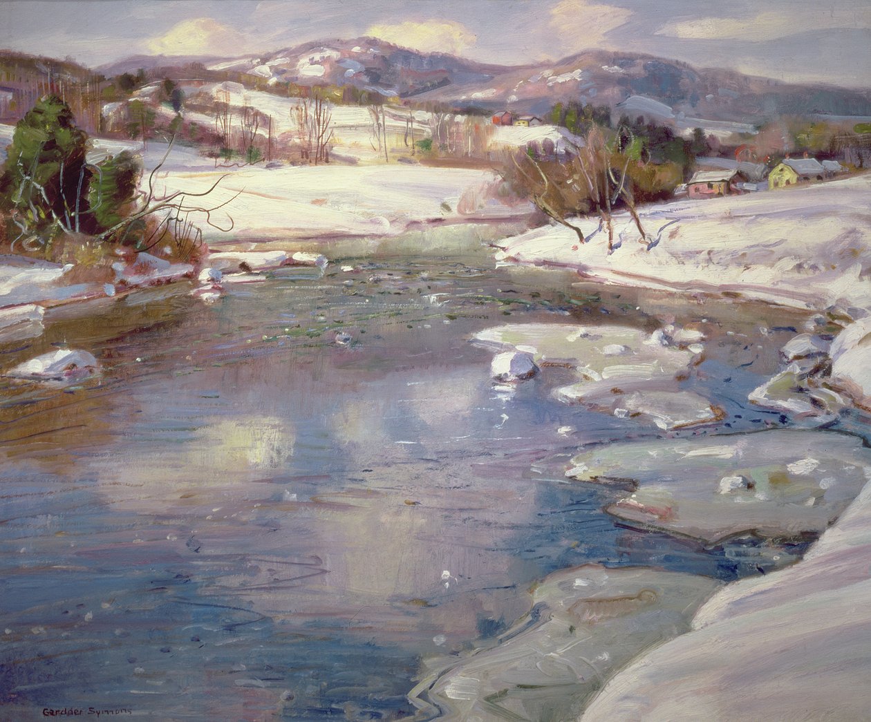 Valley Stream talvella tekijältä George Gardner Symons