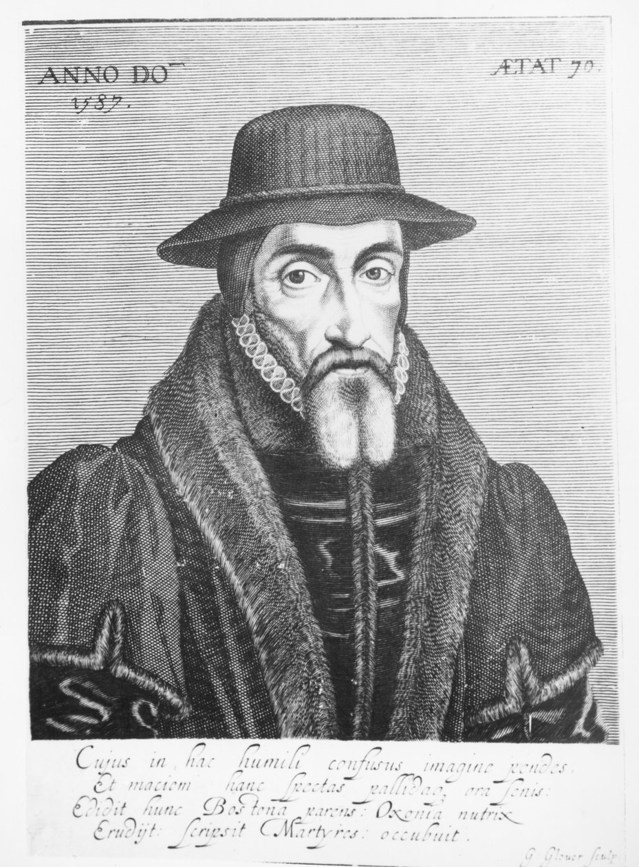 Englannin martyrologin John Foxen (1516-87) muotokuva tekijältä George Glover
