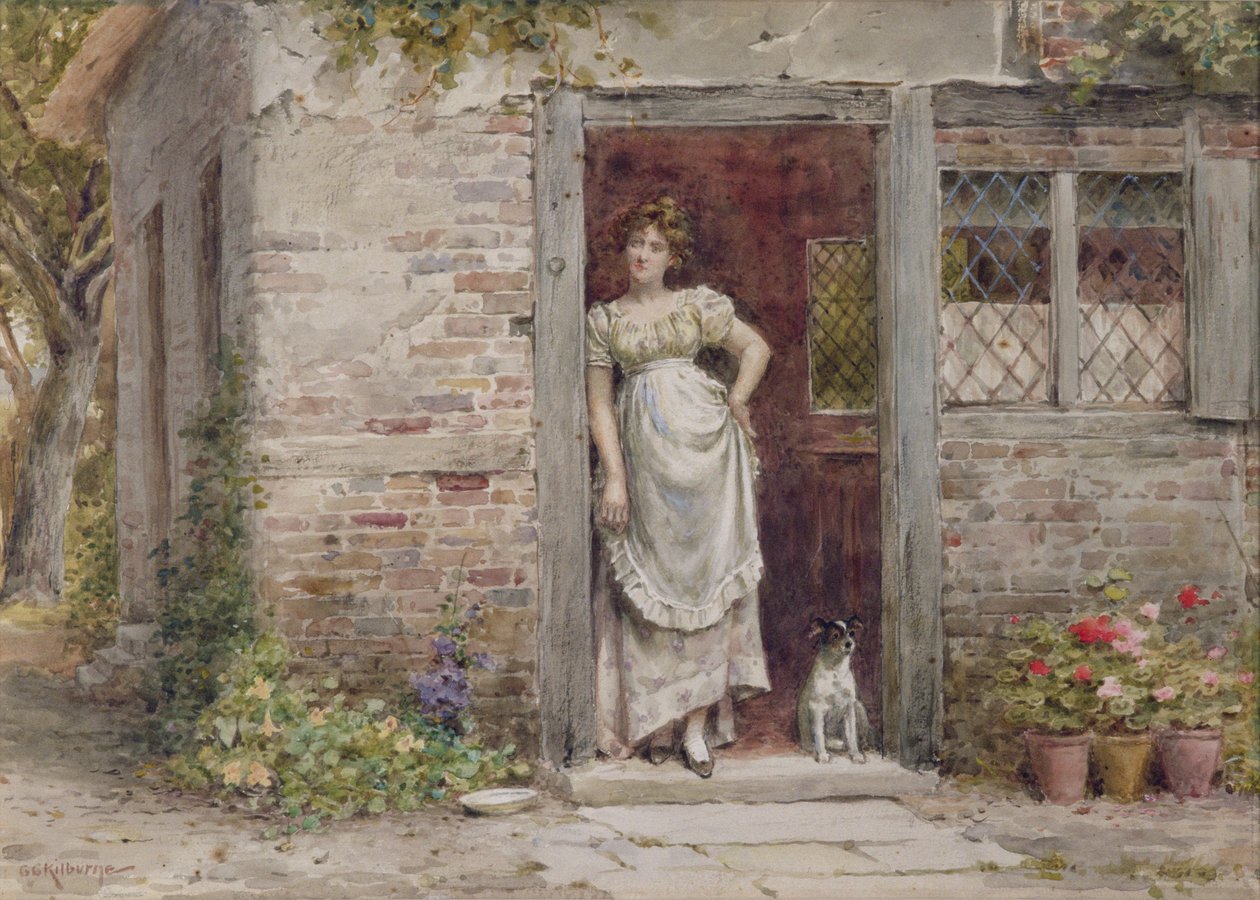 Postia odotellessa tekijältä George Goodwin Kilburne