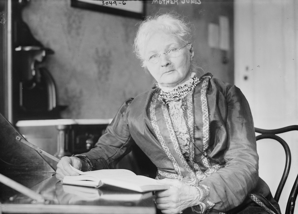 "Mother" Jones, 1910-5 (bw valokuva) tekijältä George Grantham Bain