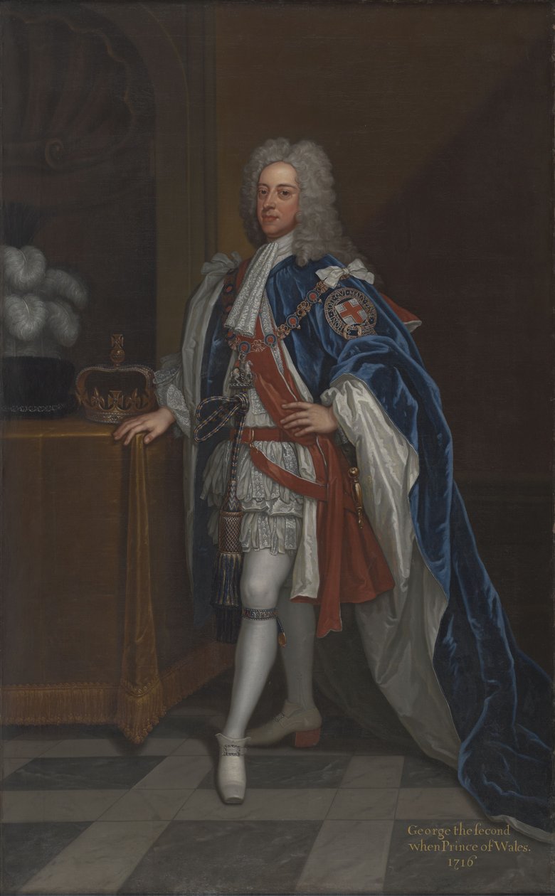 Muotokuva kuningas George II: sta Walesin prinssi (1683-1760) tekijältä George Hamilton Constantine