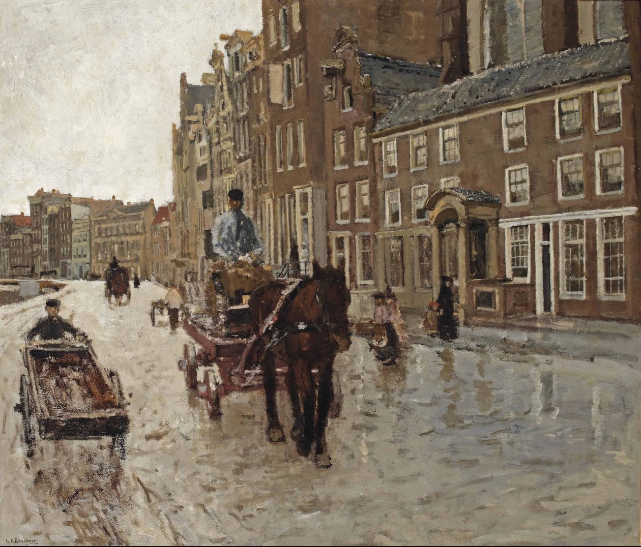 Rockin Nieuwezijds Kapelin kanssa, Amsterdam tekijältä George Hendrik Breitner
