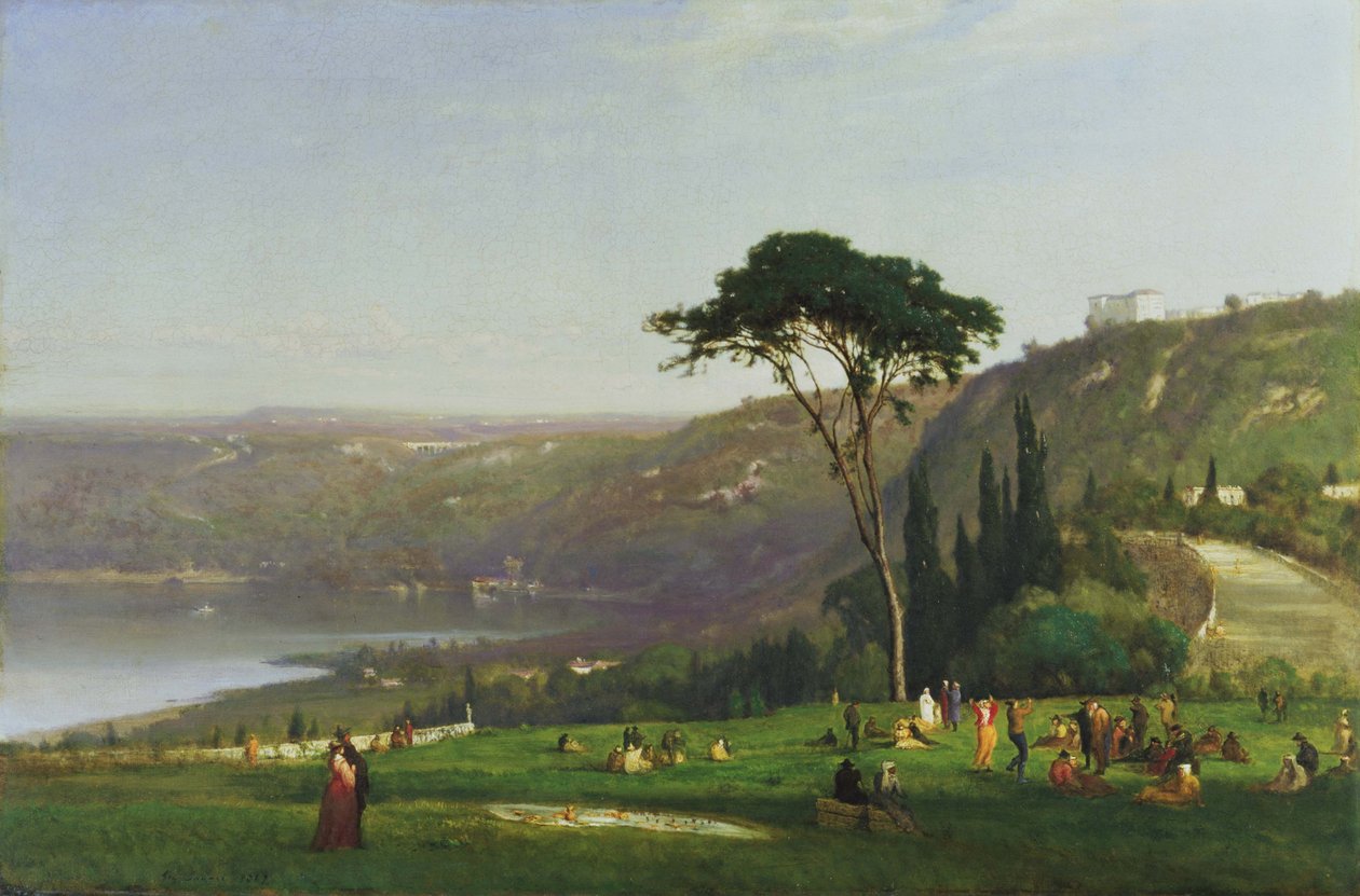 Albano -järvi tekijältä George Inness
