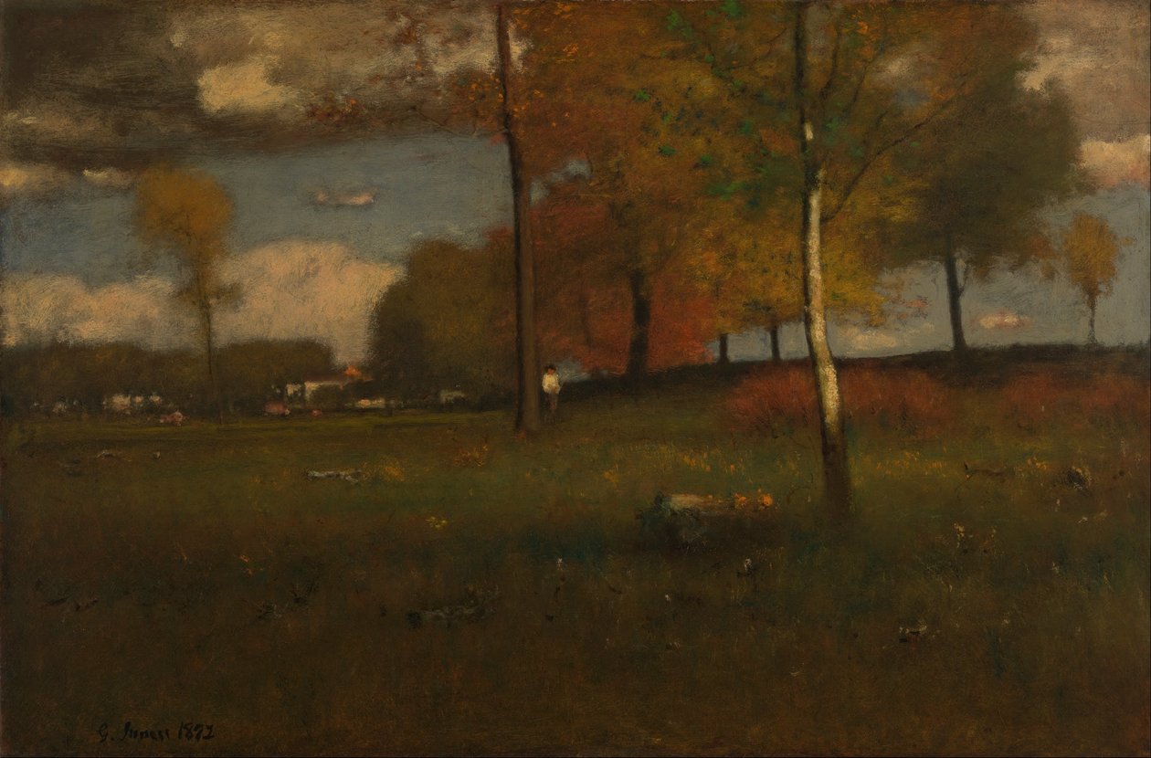 Lähellä kylää, lokakuussa tekijältä George Inness