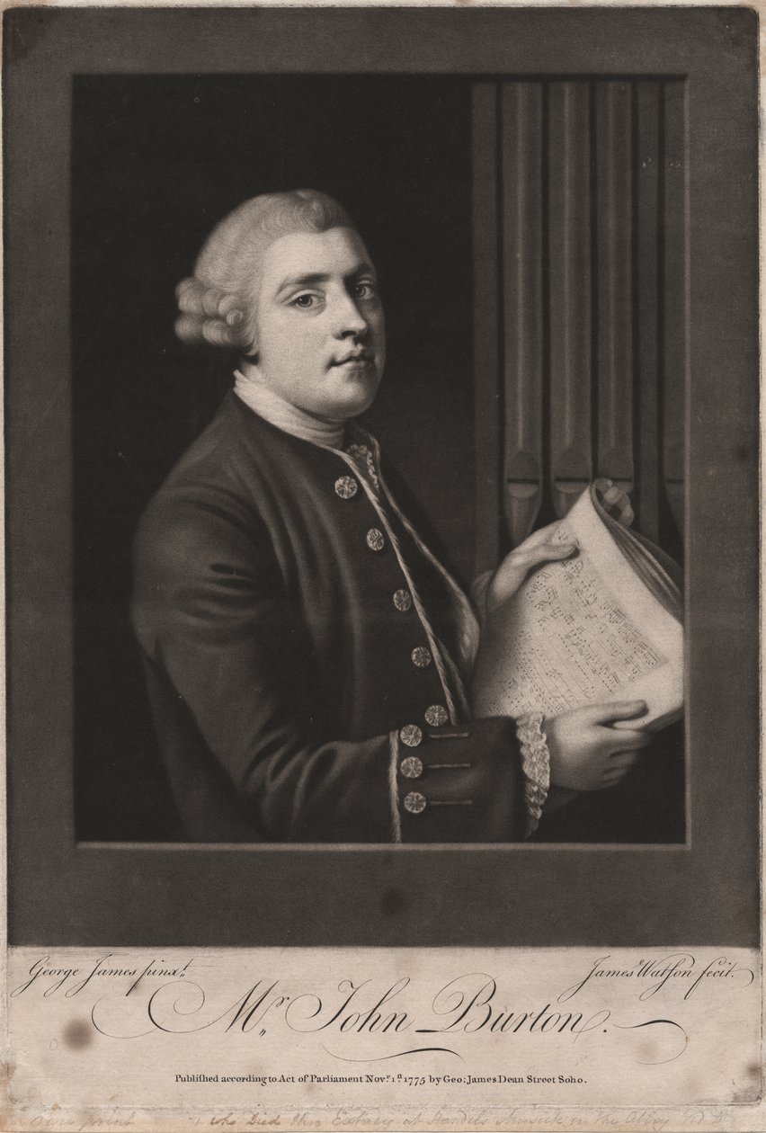 Mr. John Burton, kaivertaja James Watson (n. 1740-90), 1775 (mezzotint). tekijältä George James