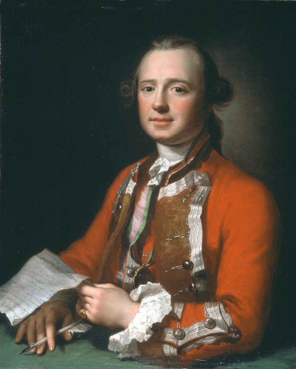 Everstiluutnantti James Adolphus Oughton (1720-80), 37. jalkaväkirykmentti, n. 1753 tekijältä George Knapton