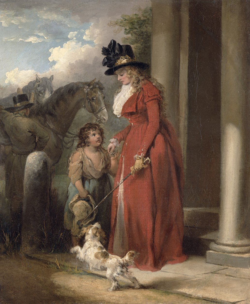 Squiren ovi, n. 1790 tekijältä George Morland