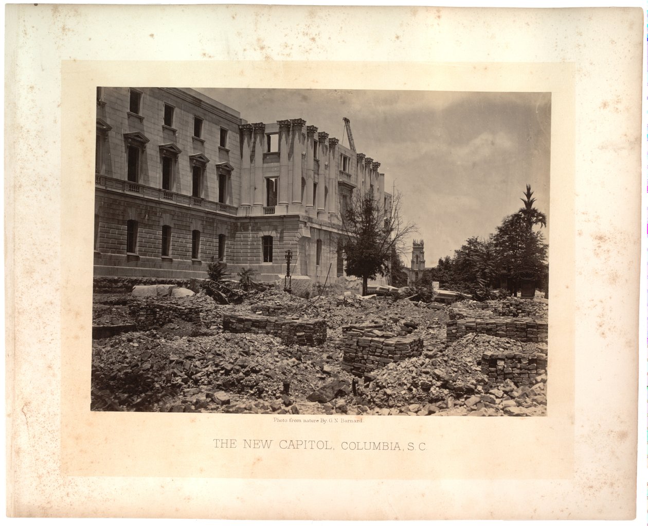 The New Capital, Columbia, S.C., valokuva luonnosta: G.N. Barnard, 1865 (seepiakuva) tekijältä George N. Barnard